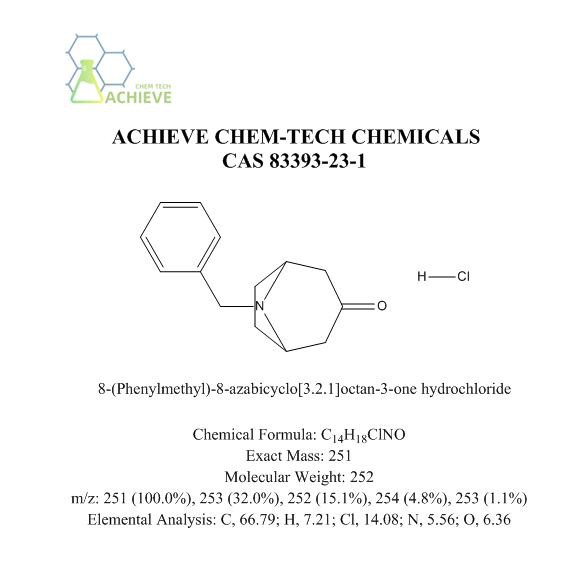 8-(Phenylmethyl)-8-azabicyclo[3.2.1]octan-3-one Hydrochloride CAS 83393-23-1